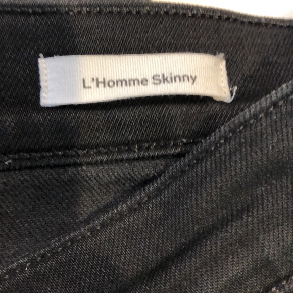 Frame L’Homme Skinny Noir Jeans Size 31 - Picture 4 of 4